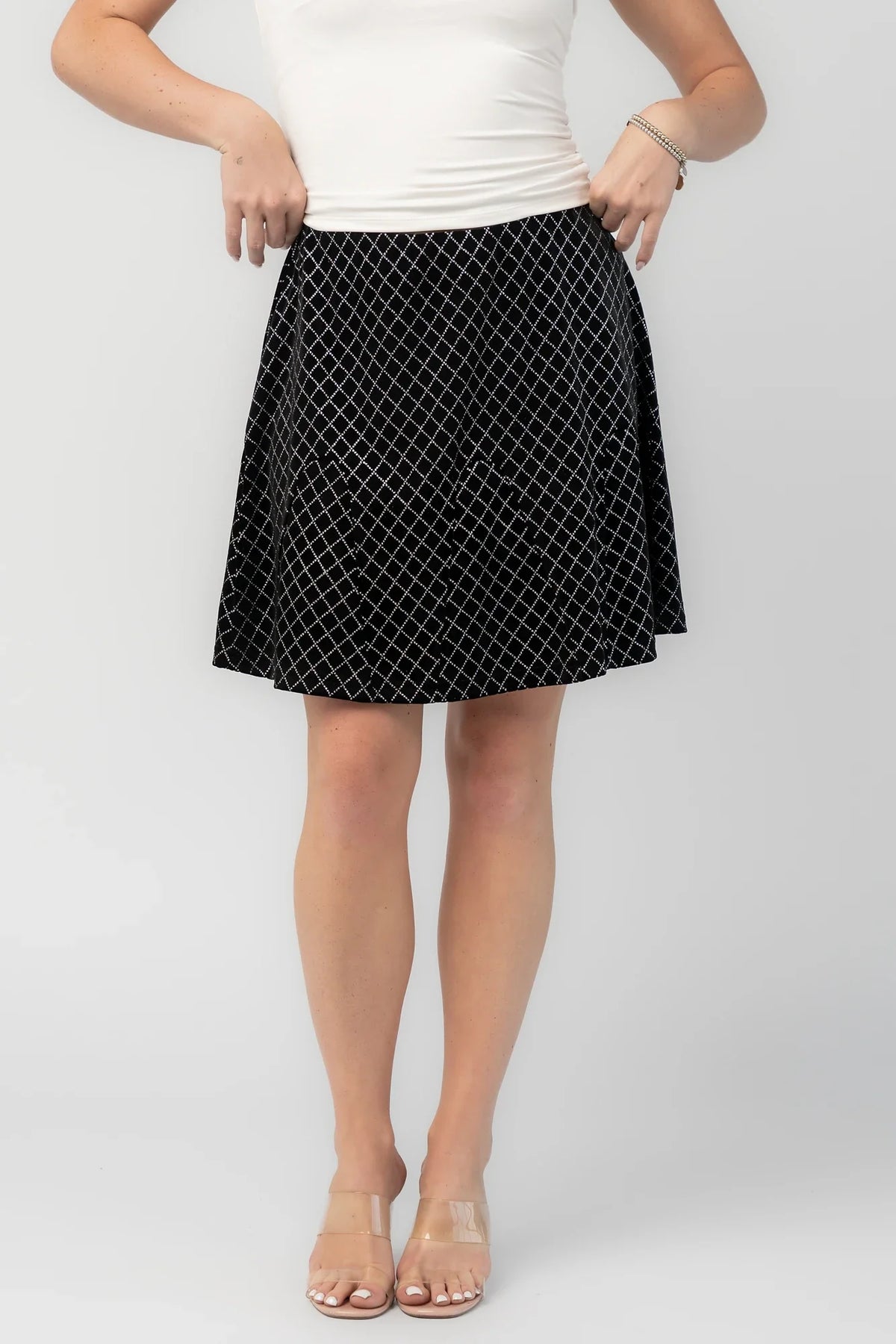 Michelle Flare Skirt | Black Main image