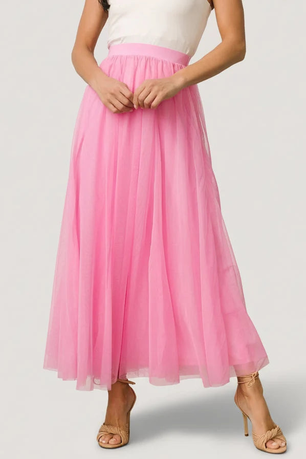 Mila Tulle Skirt | Taffy Pink Main image