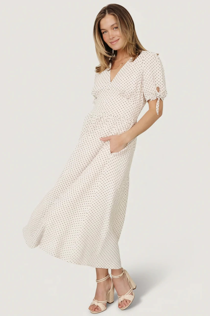 Millar Midi Dress | Natural + Black Secondary image
