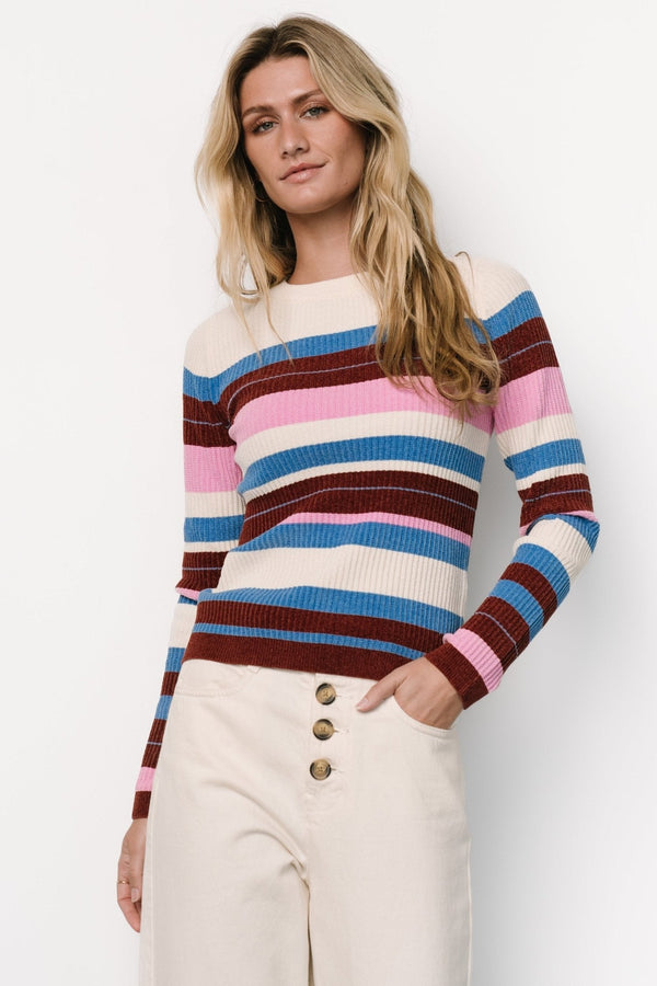 Milwaukee Striped Sweater | Orchid Multi