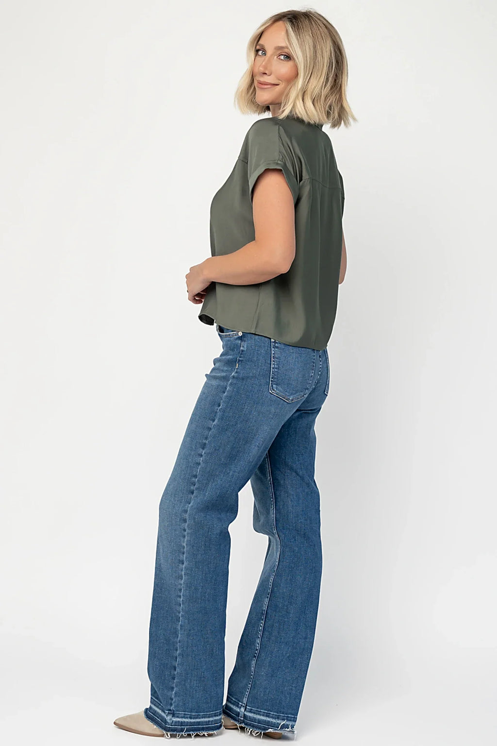 Miriam Top | Dark Sage
