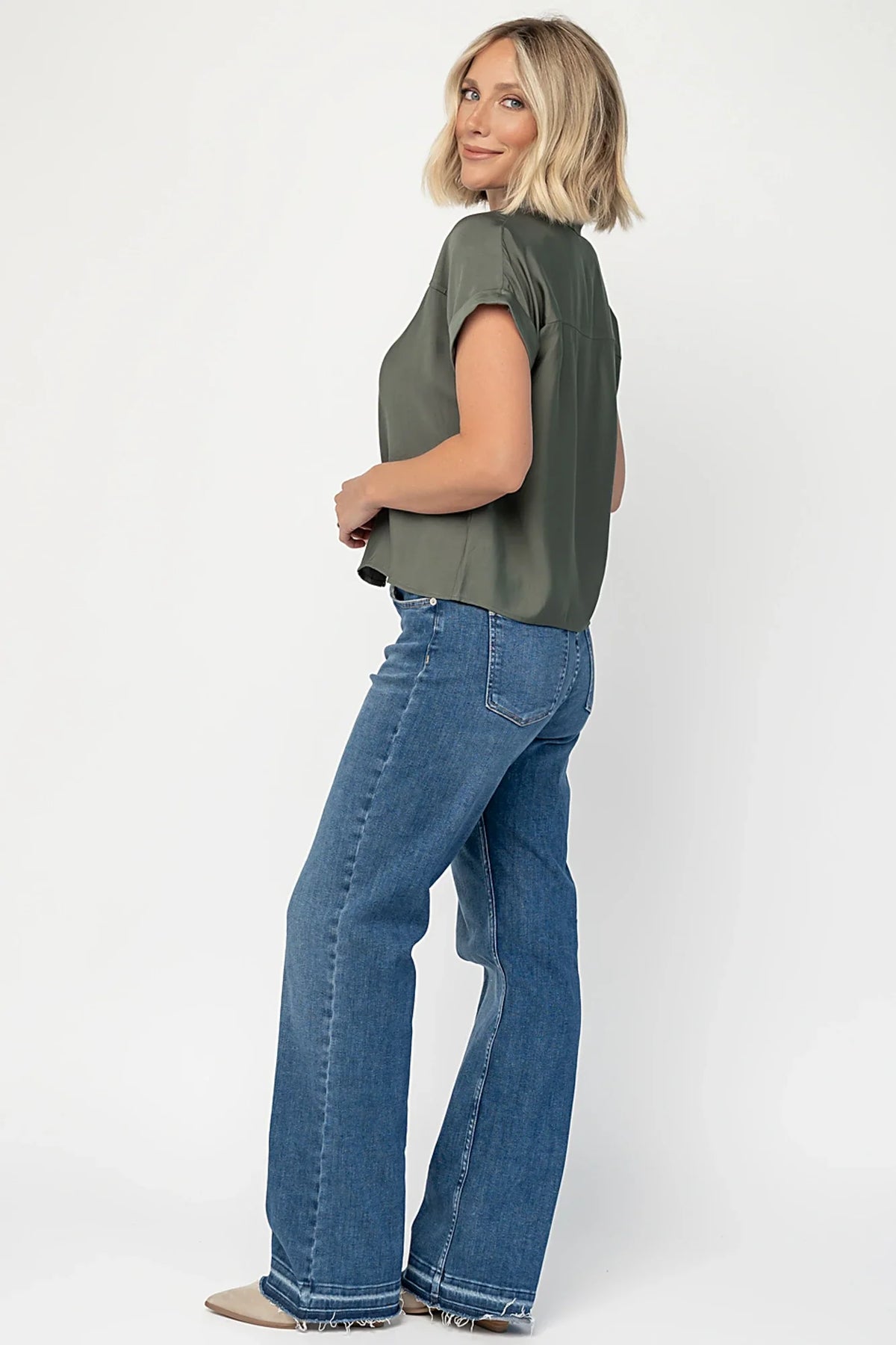 Miriam Top | Dark Sage