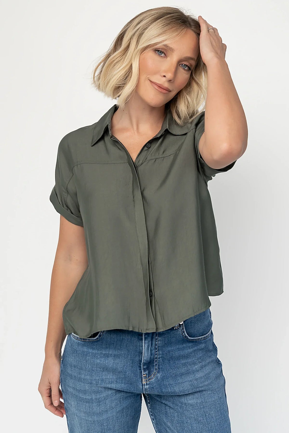 Miriam Top | Dark Sage Main image