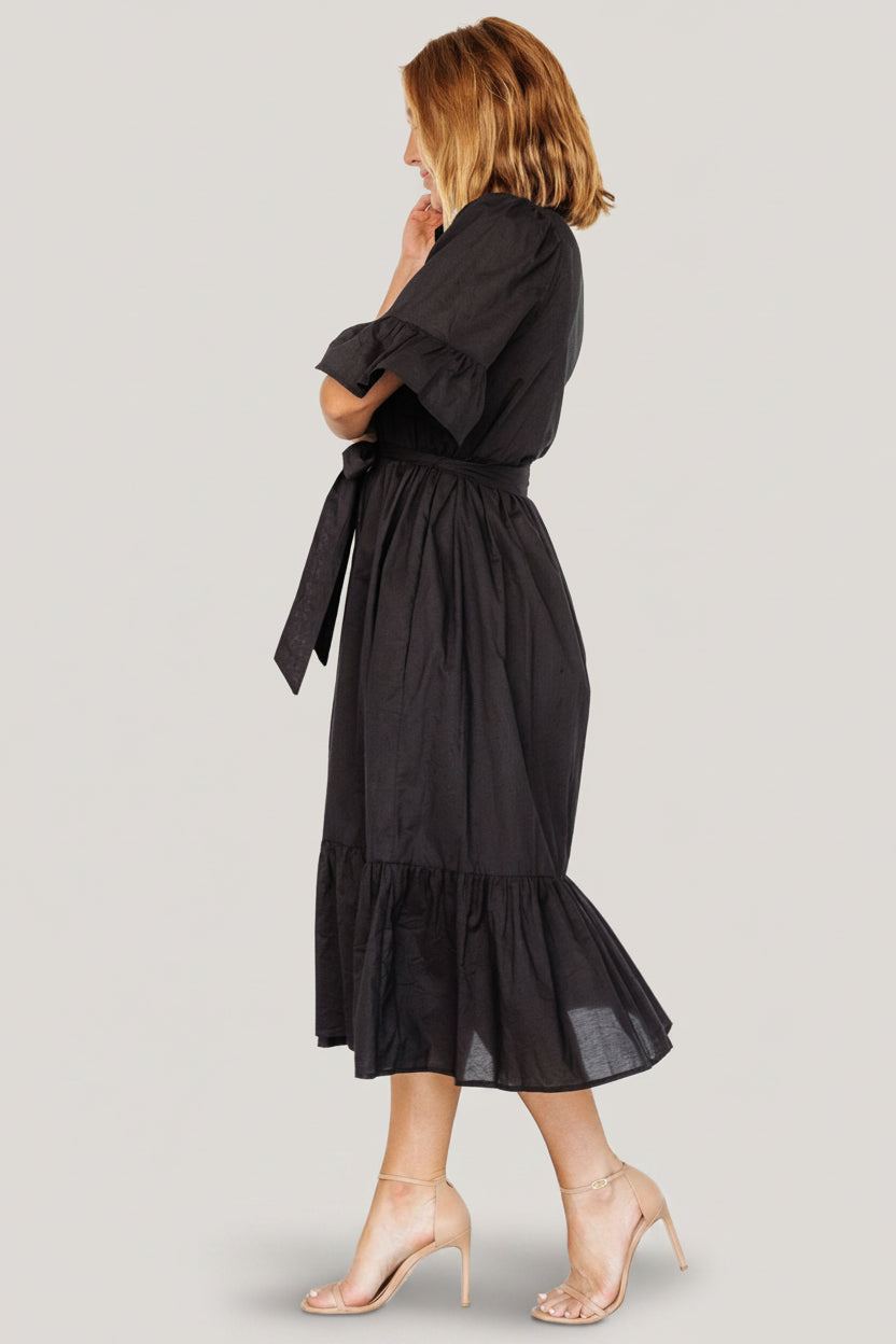 Mirielle Midi Dress | Black