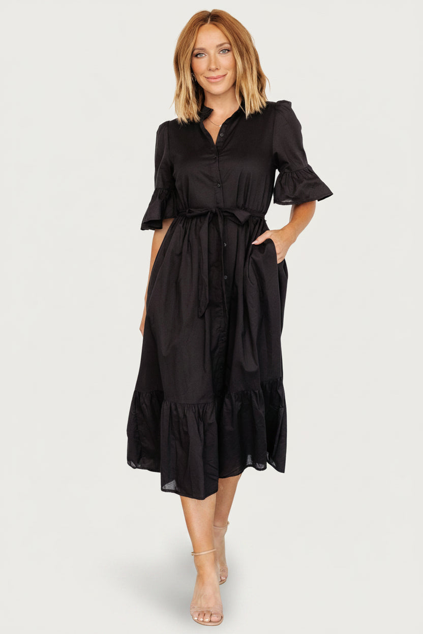 Mirielle Midi Dress | Black