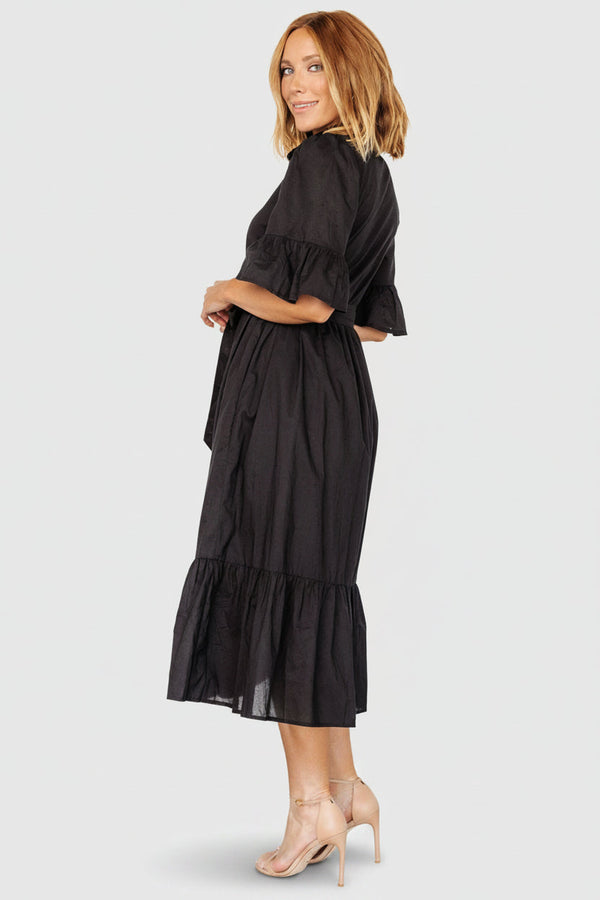 Mirielle Midi Dress | Black