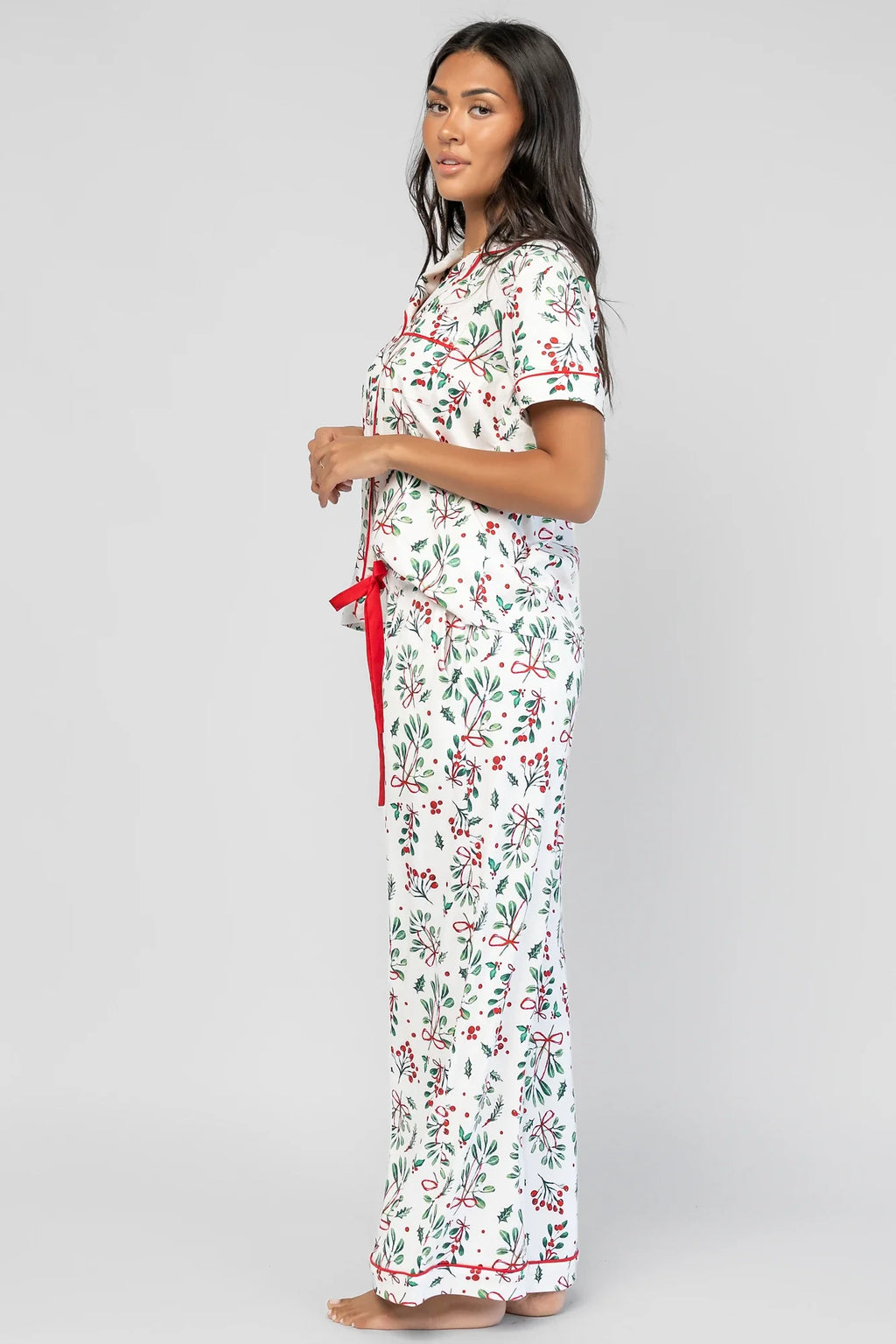 Mistletoe Cozy Pajama Set | Ivory Multi