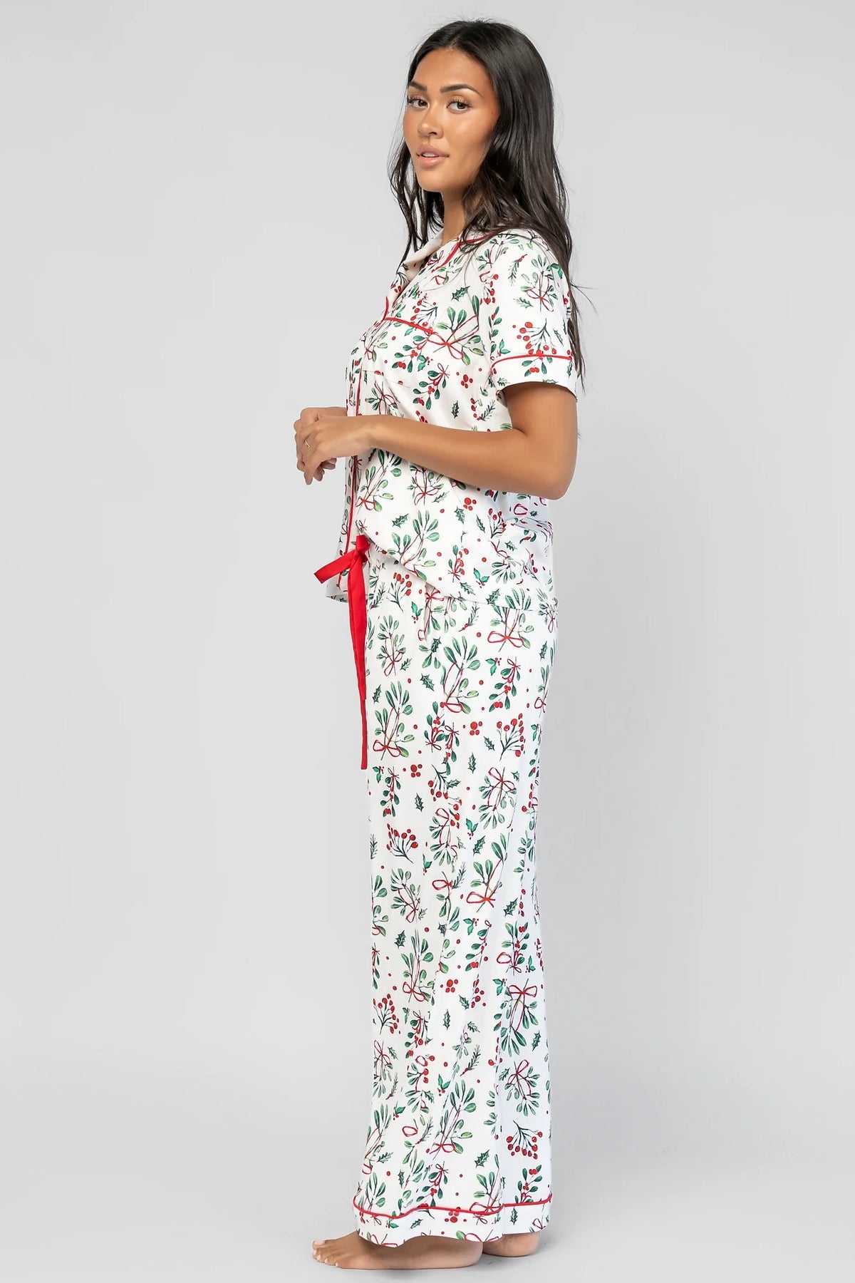 Mistletoe Cozy Pajama Set | Ivory Multi