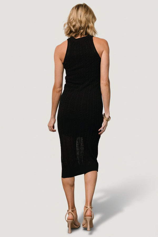 Nalani Knit Tank Dress | Black