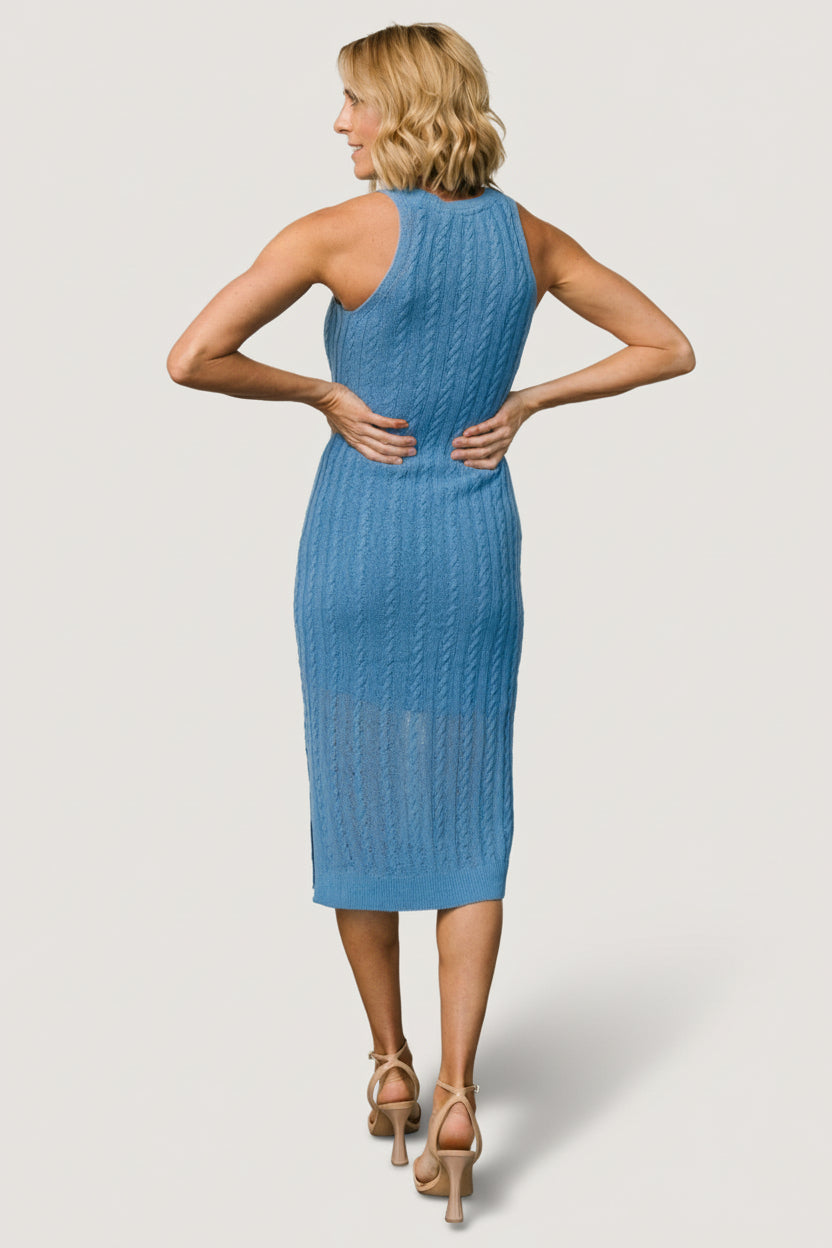 Nalani Knit Tank Dress | Blue
