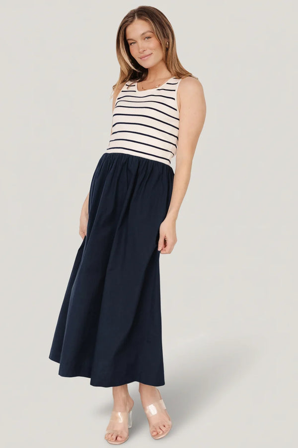 Nantucket Tank Dress | Navy Stripe