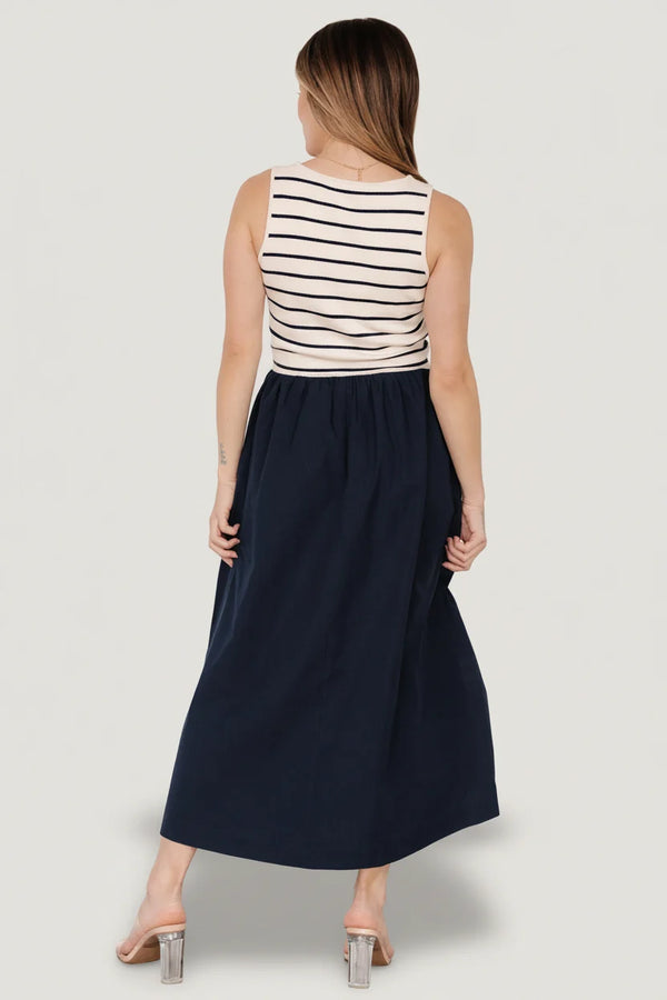 Nantucket Tank Dress | Navy Stripe