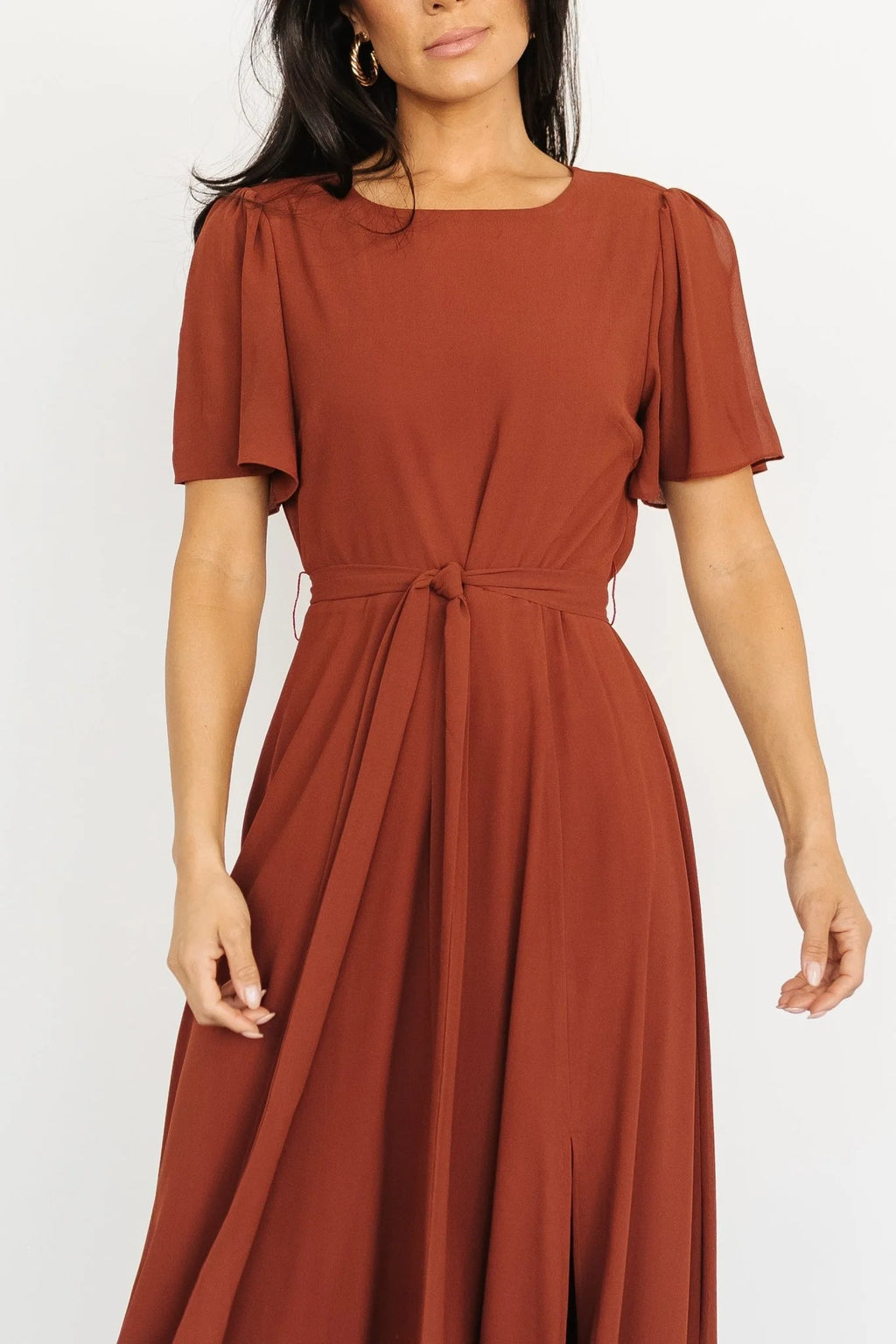 Naomi Short Sleeve Maxi Dress | Cinnamon