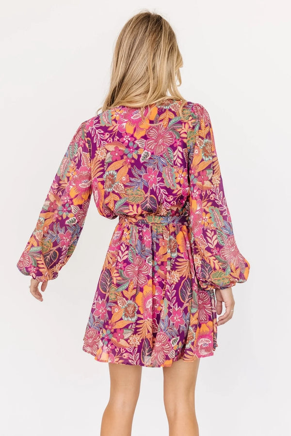 Newark Mini Dress | Purple Multi