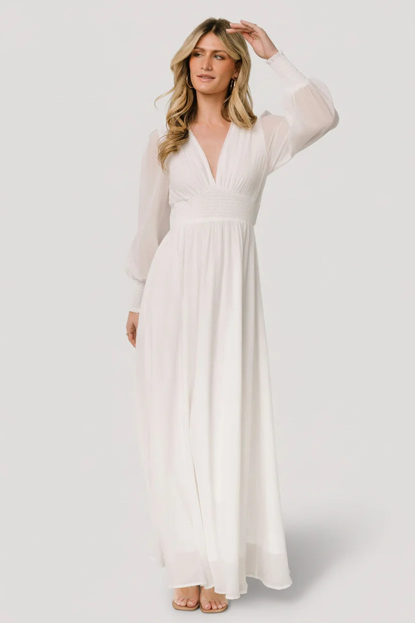 Olivia Maxi Dress | White Main image