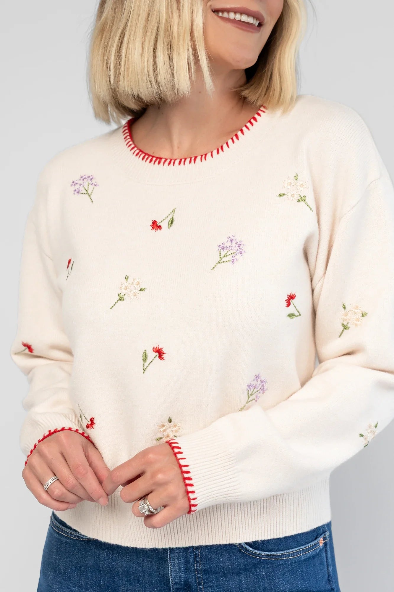 Ottilie Sweater | Cream Secondary image