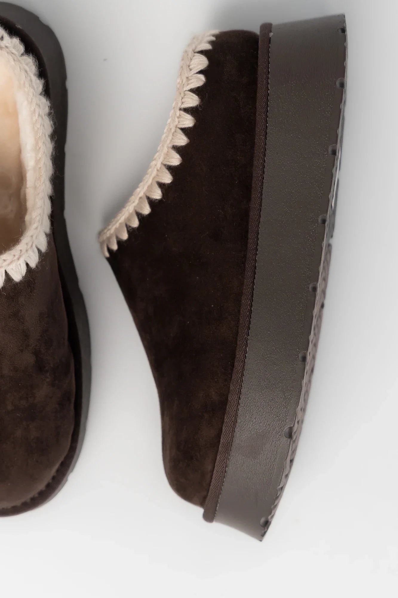 Pamela Platform Cozy Mule Slippers | Chocolate Secondary image