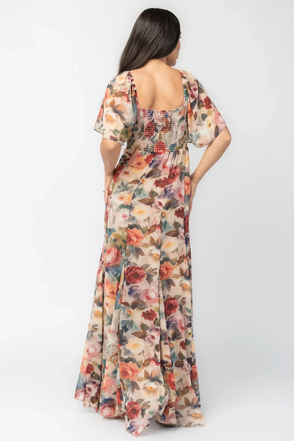 Positano Maxi Dress | Rose Multi Floral