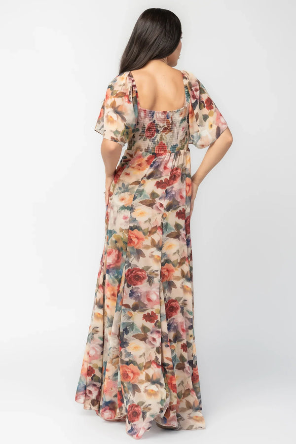 Positano Maxi Dress | Rose Multi Floral