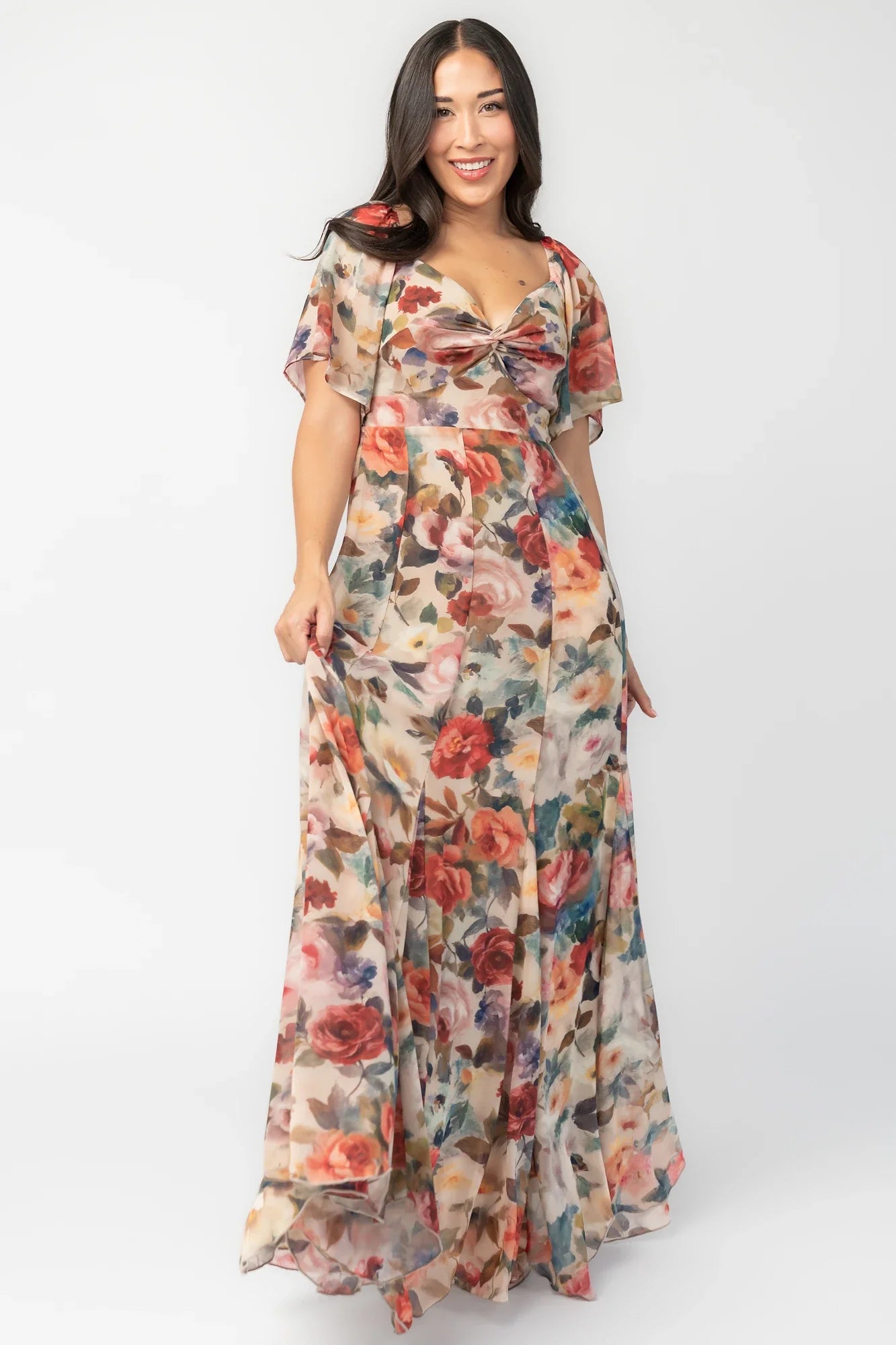 Positano Maxi Dress | Rose Multi Floral Secondary image