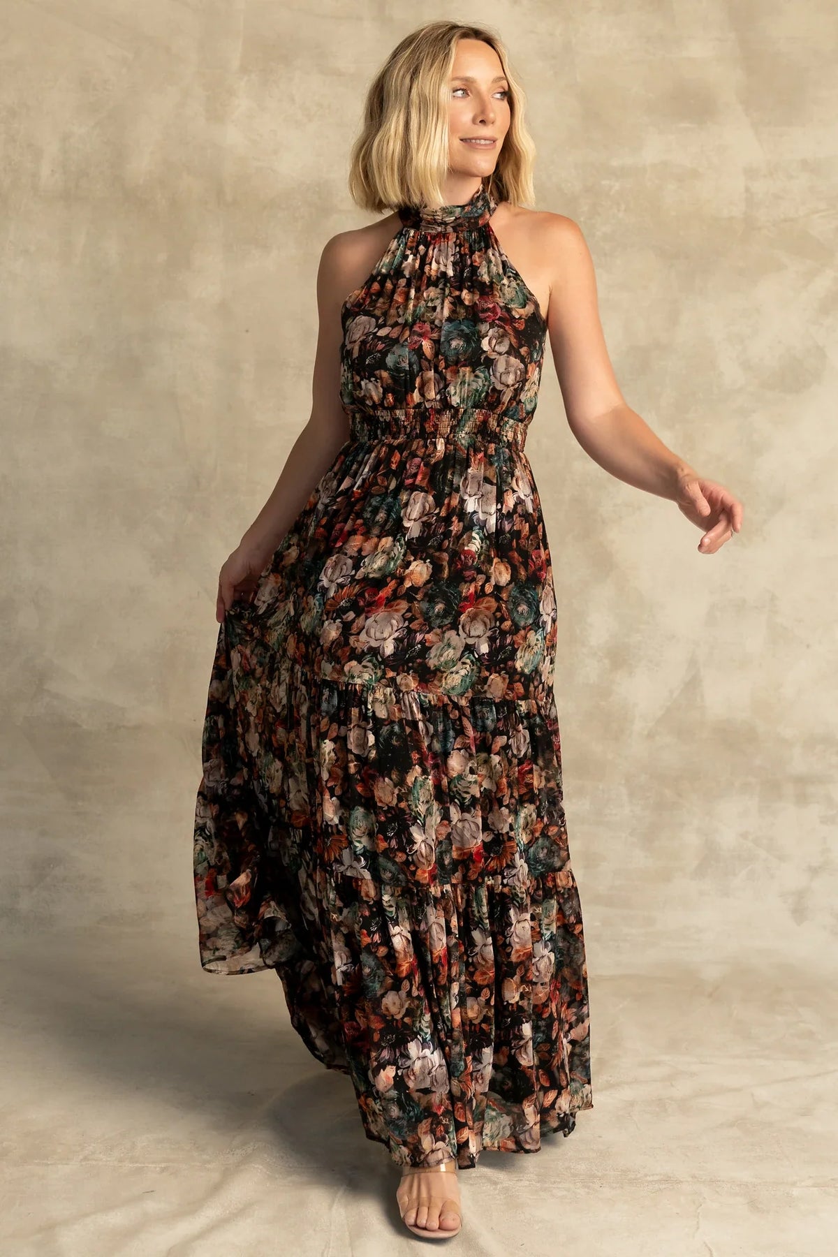 Pulitzer Maxi Dress | Black Multi Floral