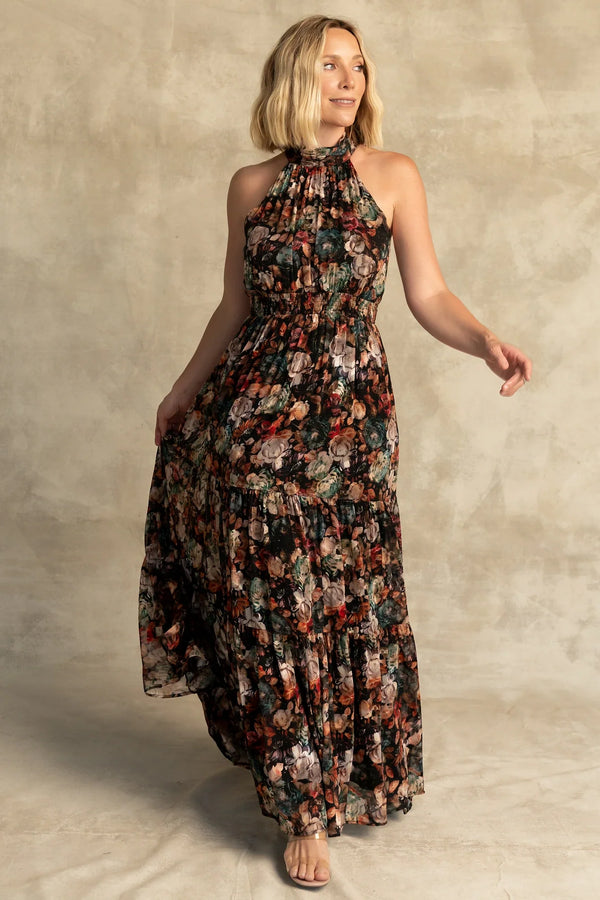 Pulitzer Maxi Dress | Black Multi Floral