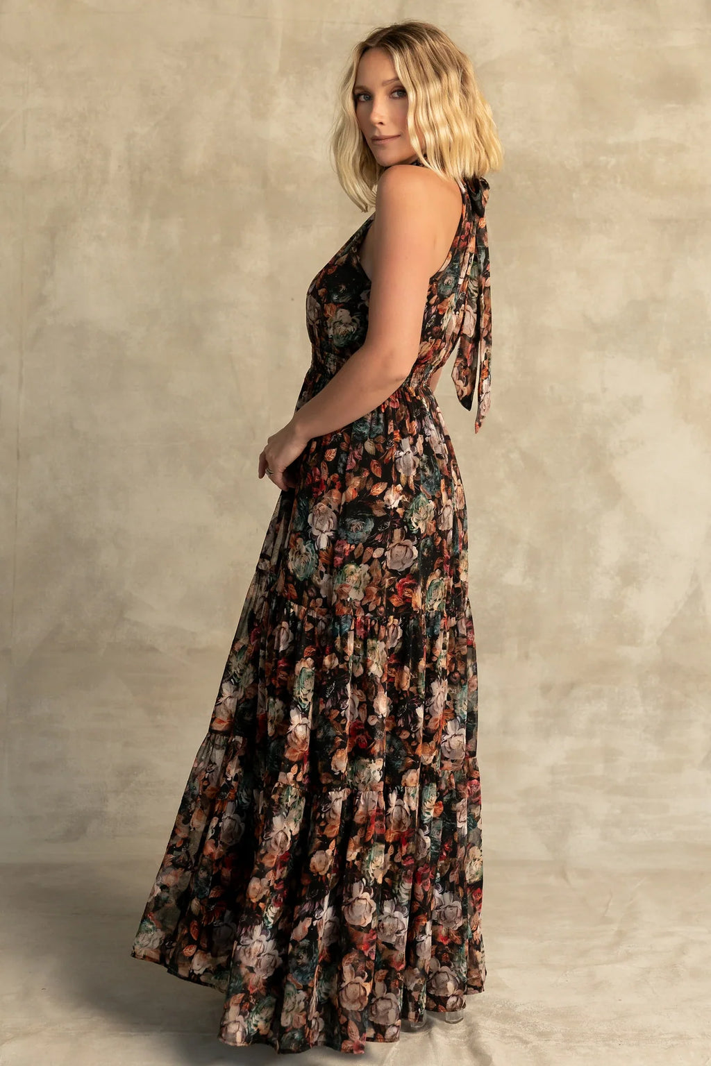 Pulitzer Maxi Dress | Black Multi Floral