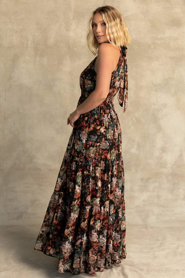Pulitzer Maxi Dress | Black Multi Floral