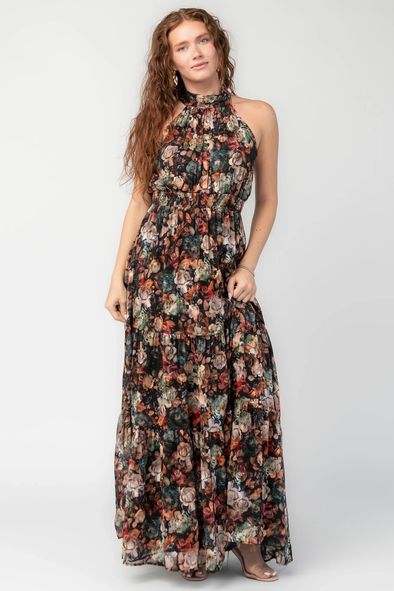 Pulitzer Maxi Dress | Black Multi Floral Secondary image