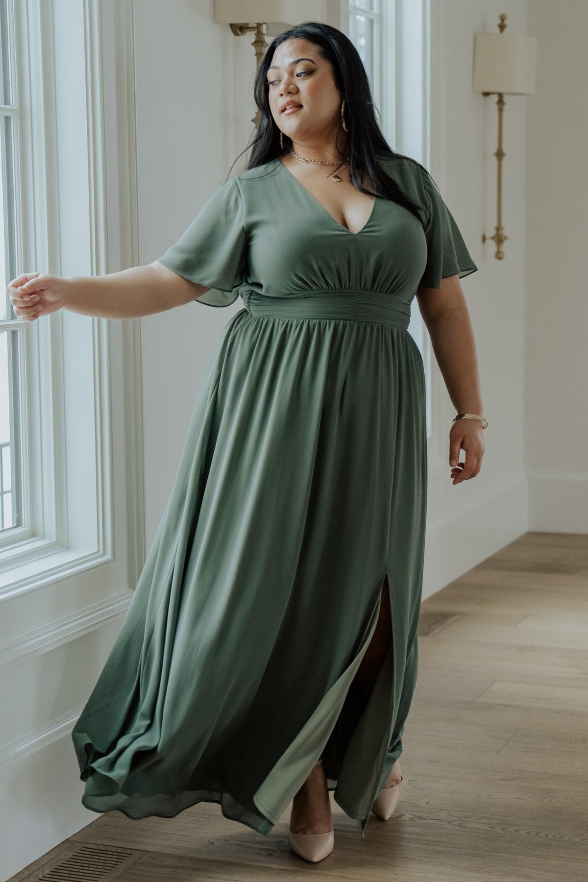 Ramona Maxi Dress | Dark Sage Main image