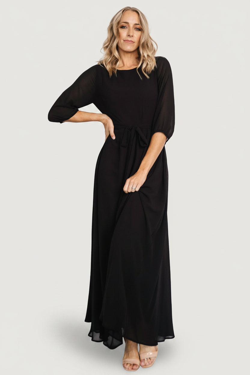 Rebecca Maxi Dress | Black Main image