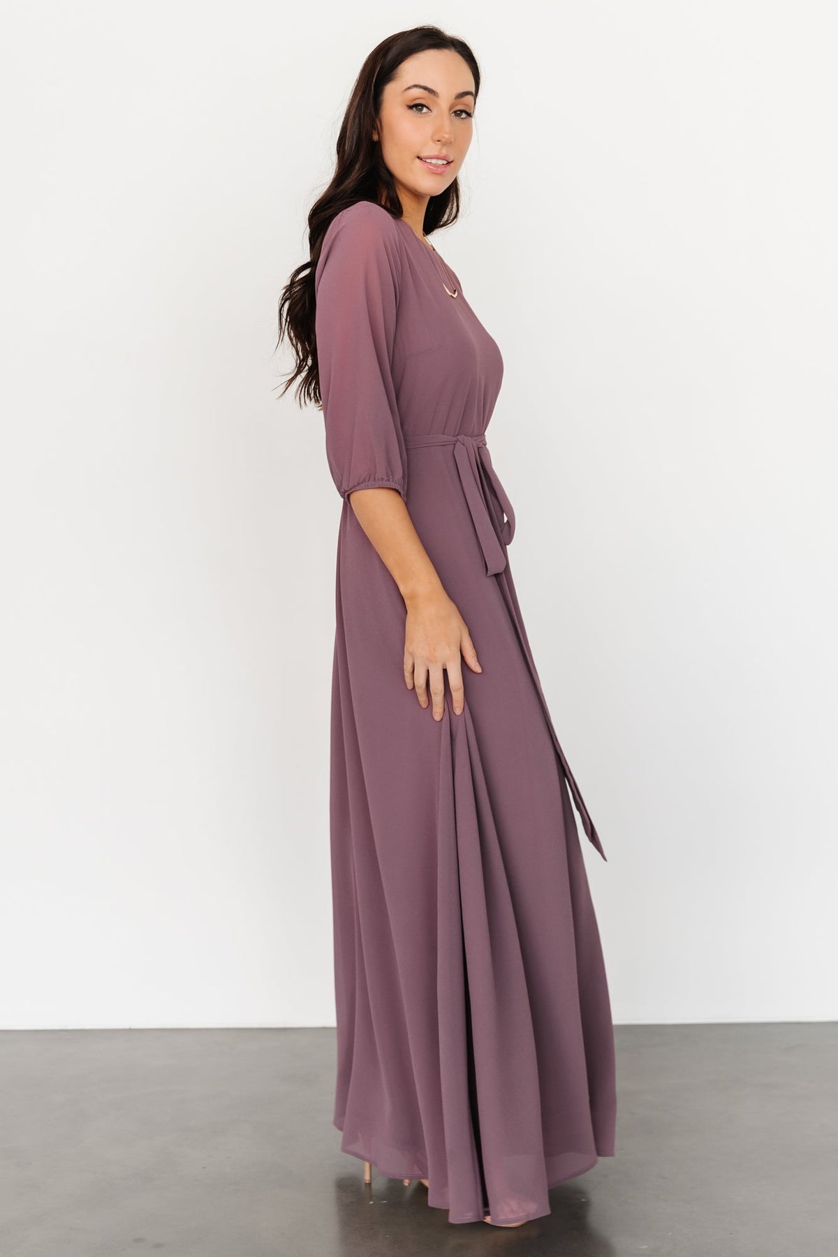 Rebecca Maxi Dress | Vintage Plum