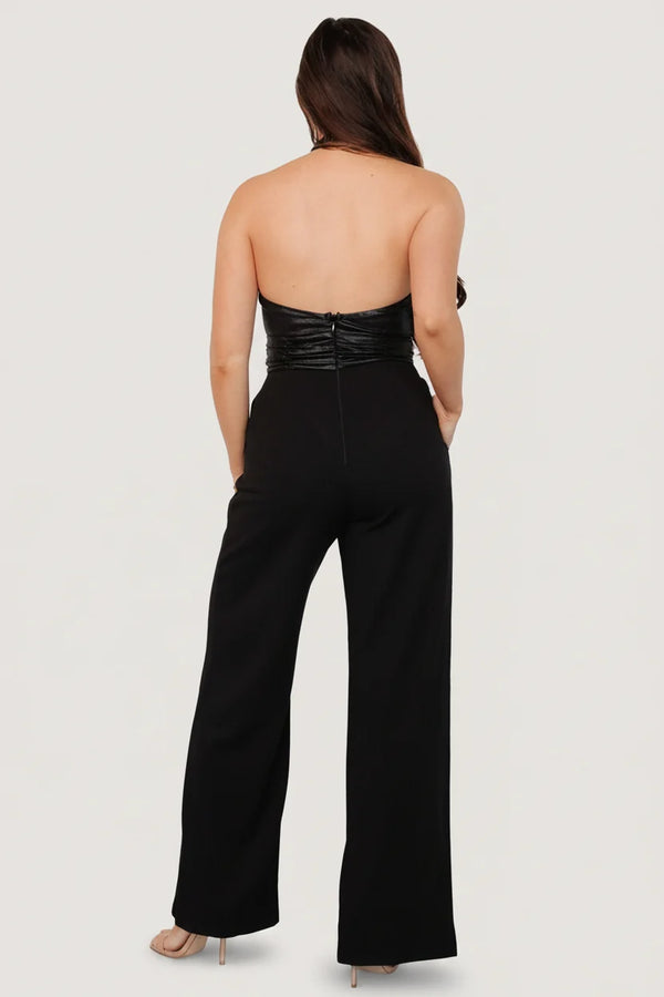 Reign Halter Jumpsuit | Black