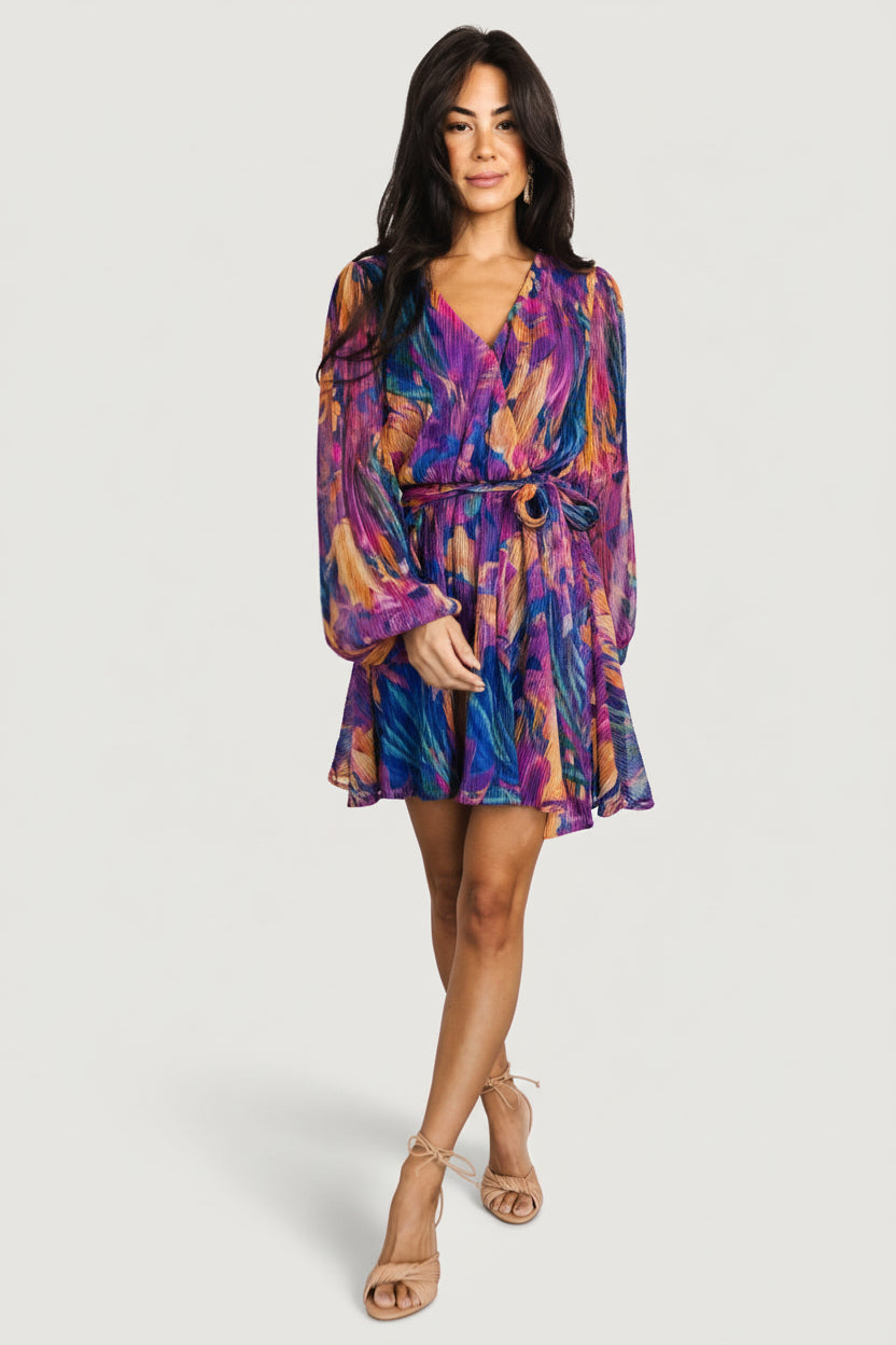 Rev Mini Dress | Blue Multi Main image