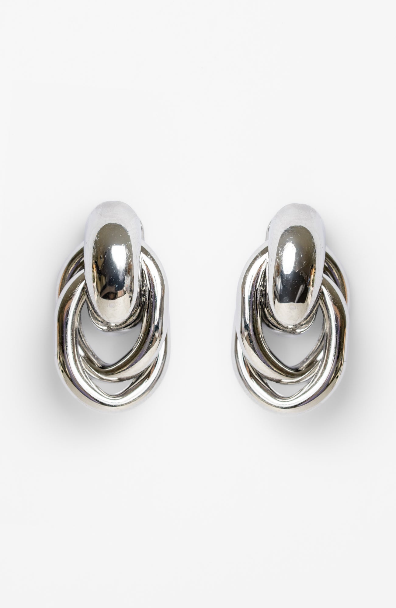 Revita Statement Earrings | Silver Secondary image