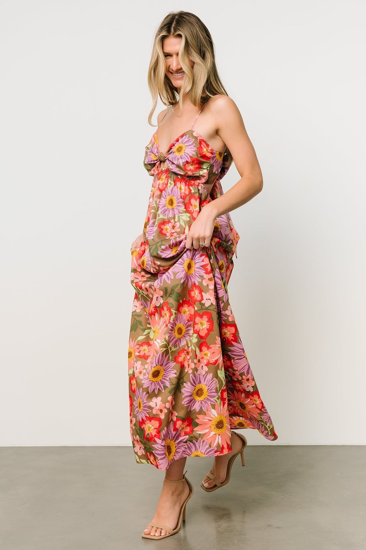 Rosalee Maxi Dress | Flower Multi