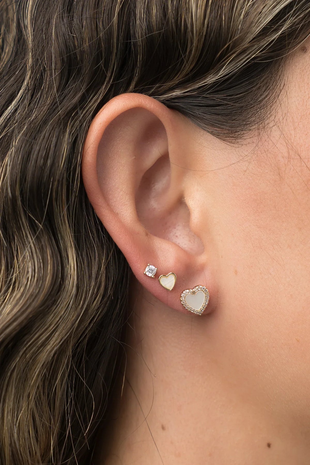 Roxanne Stud Earring Set | Gold Main image