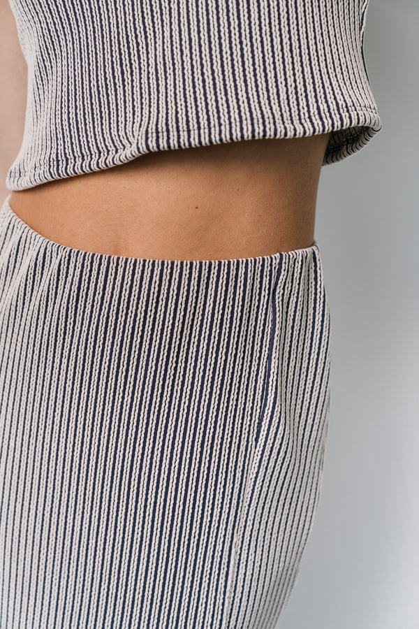 Sabrina Tank + Skirt Set | Blue Stripe