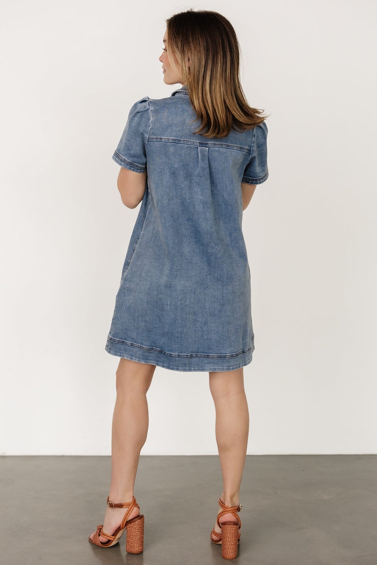 Saylor Short Dress | Denim