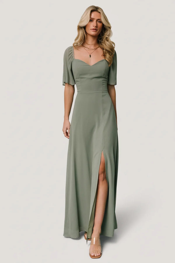 Sierra Sweetheart Maxi Dress | Eucalyptus