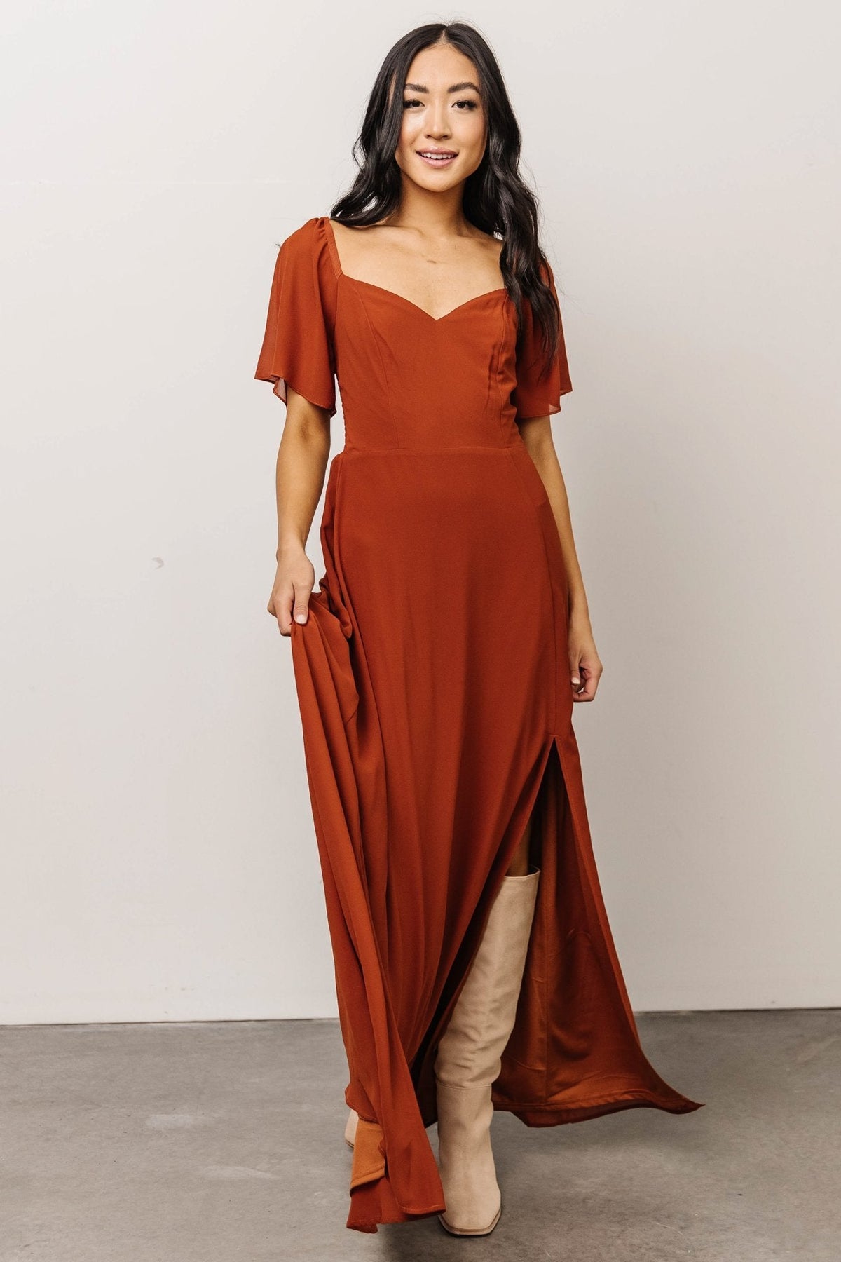 Sierra Sweetheart Maxi Dress | Spice