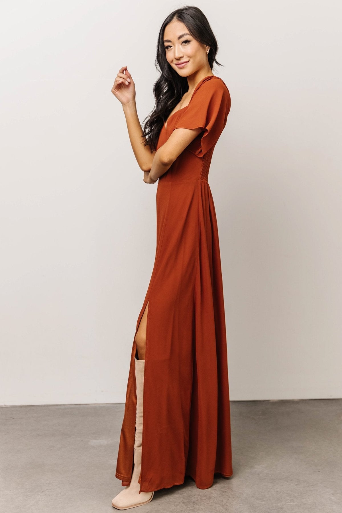 Sierra Sweetheart Maxi Dress | Spice