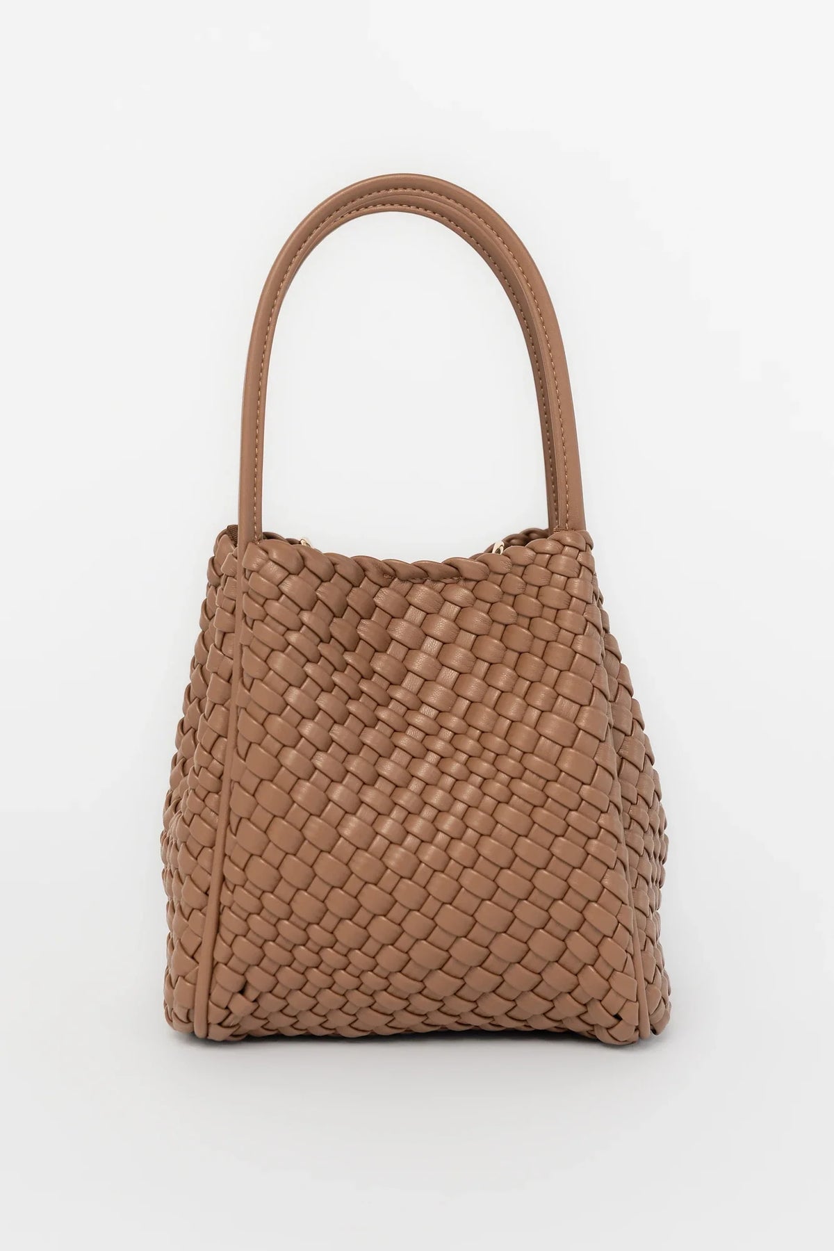 Simone Woven Tote Bag | Cognac Main image
