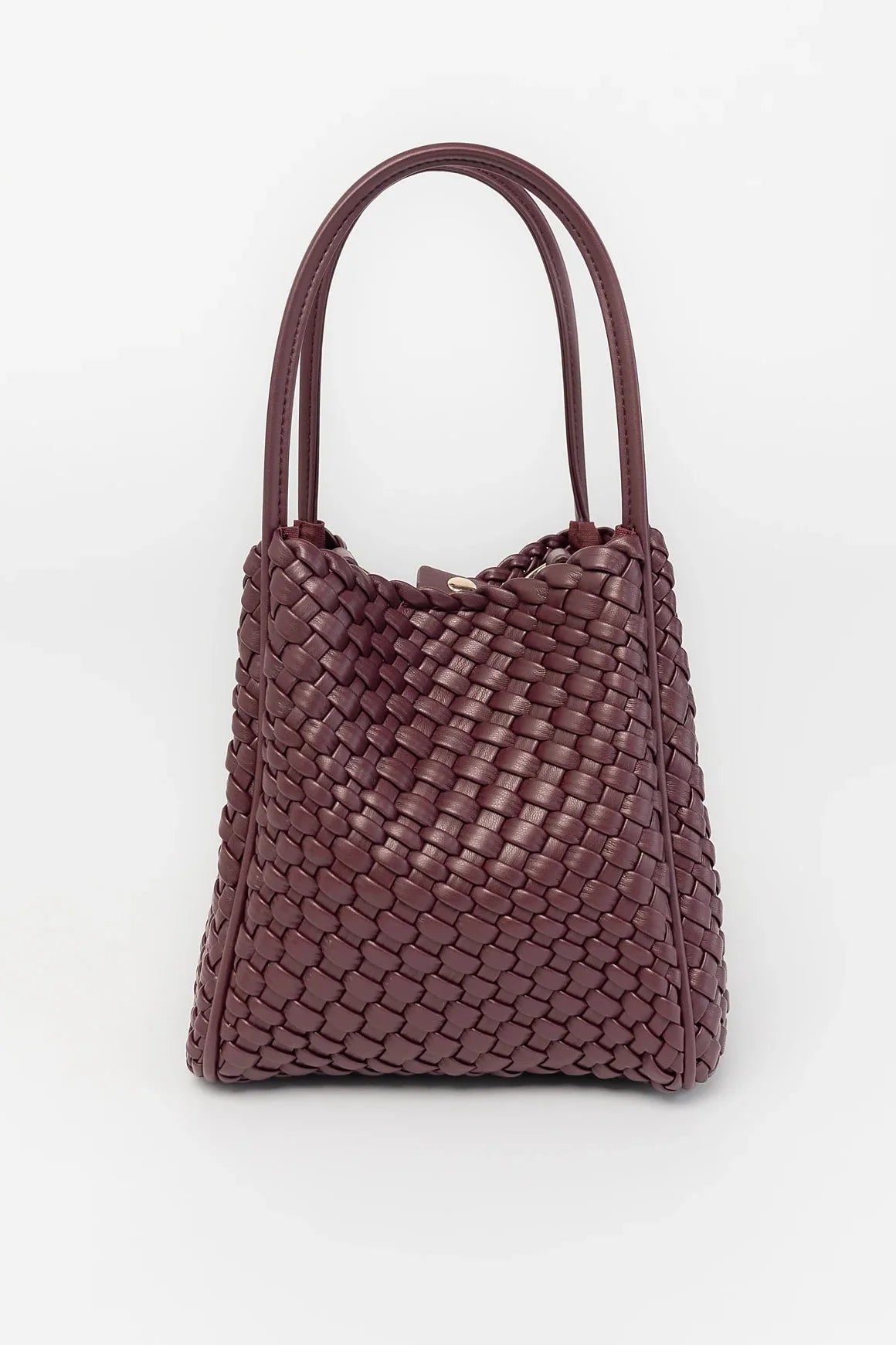 Simone Woven Tote Bag | Wine Main image
