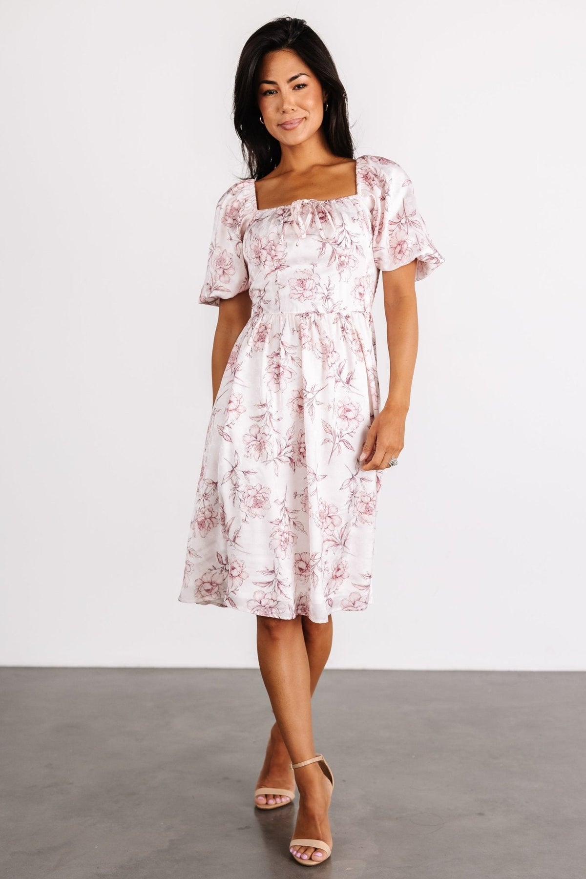 Sonnet Short Dress | Blush Floral Main image