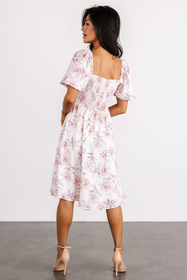 Sonnet Short Dress | Blush Floral