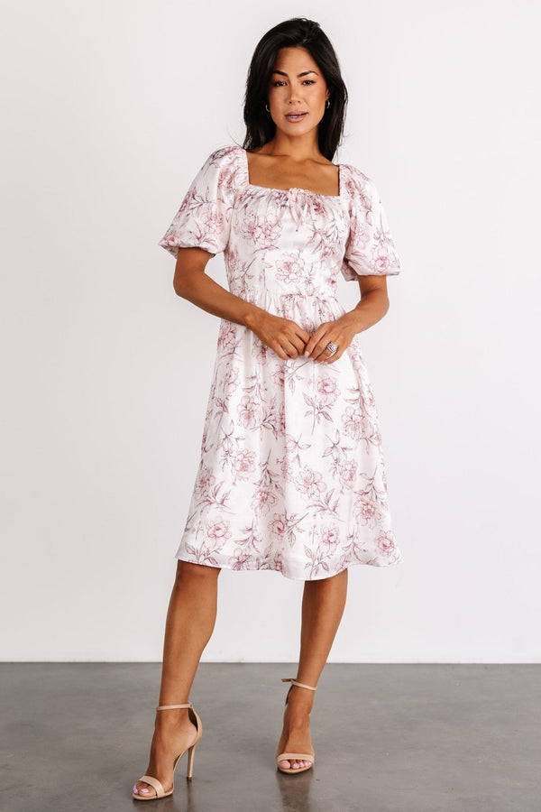 Sonnet Short Dress | Blush Floral