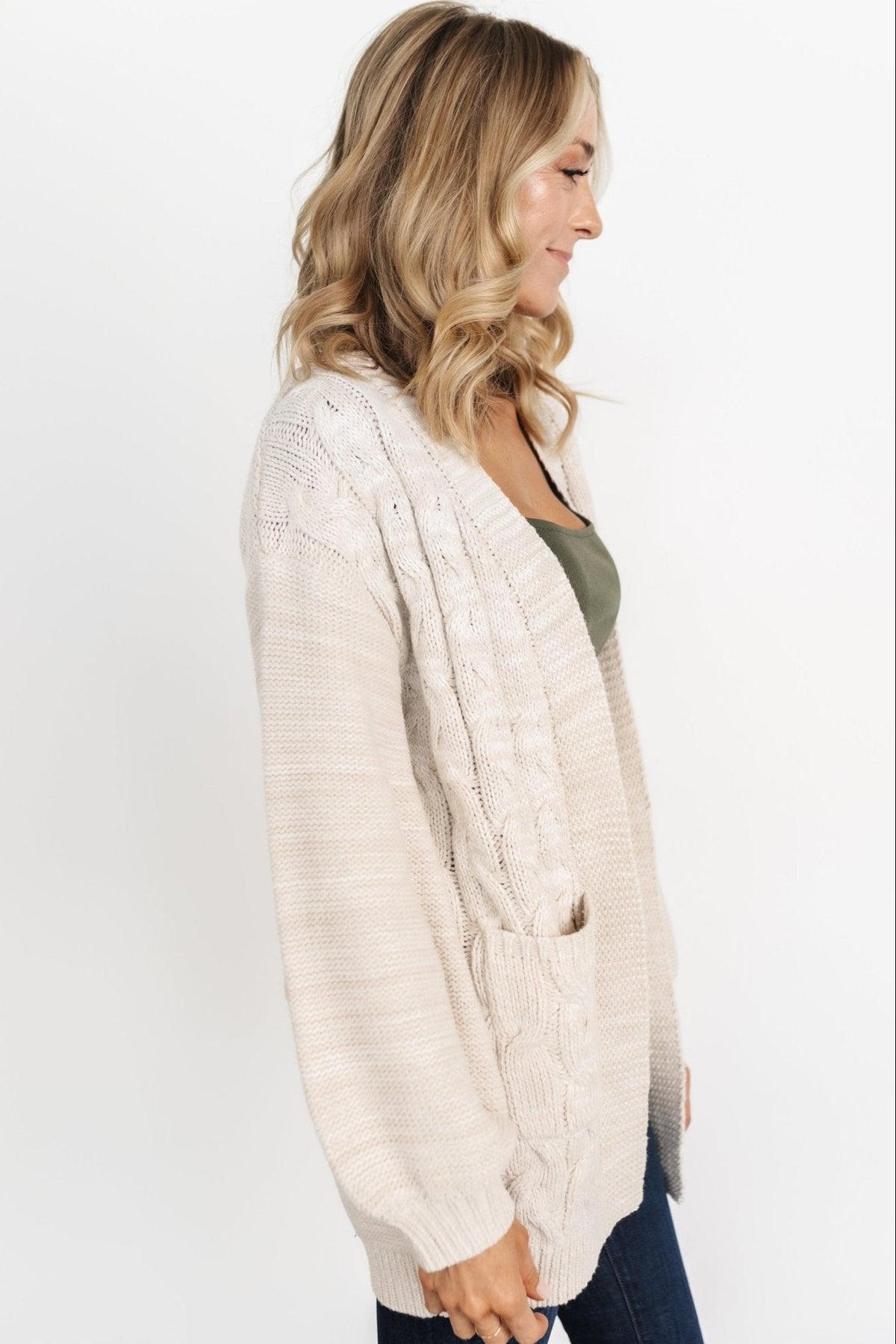 Spencer Chunky Knit Cardigan | Oatmeal