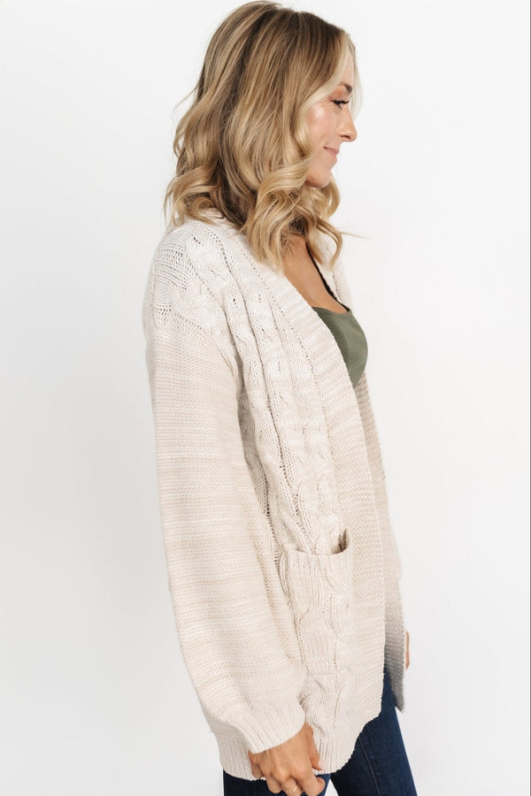 Spencer Chunky Knit Cardigan | Oatmeal