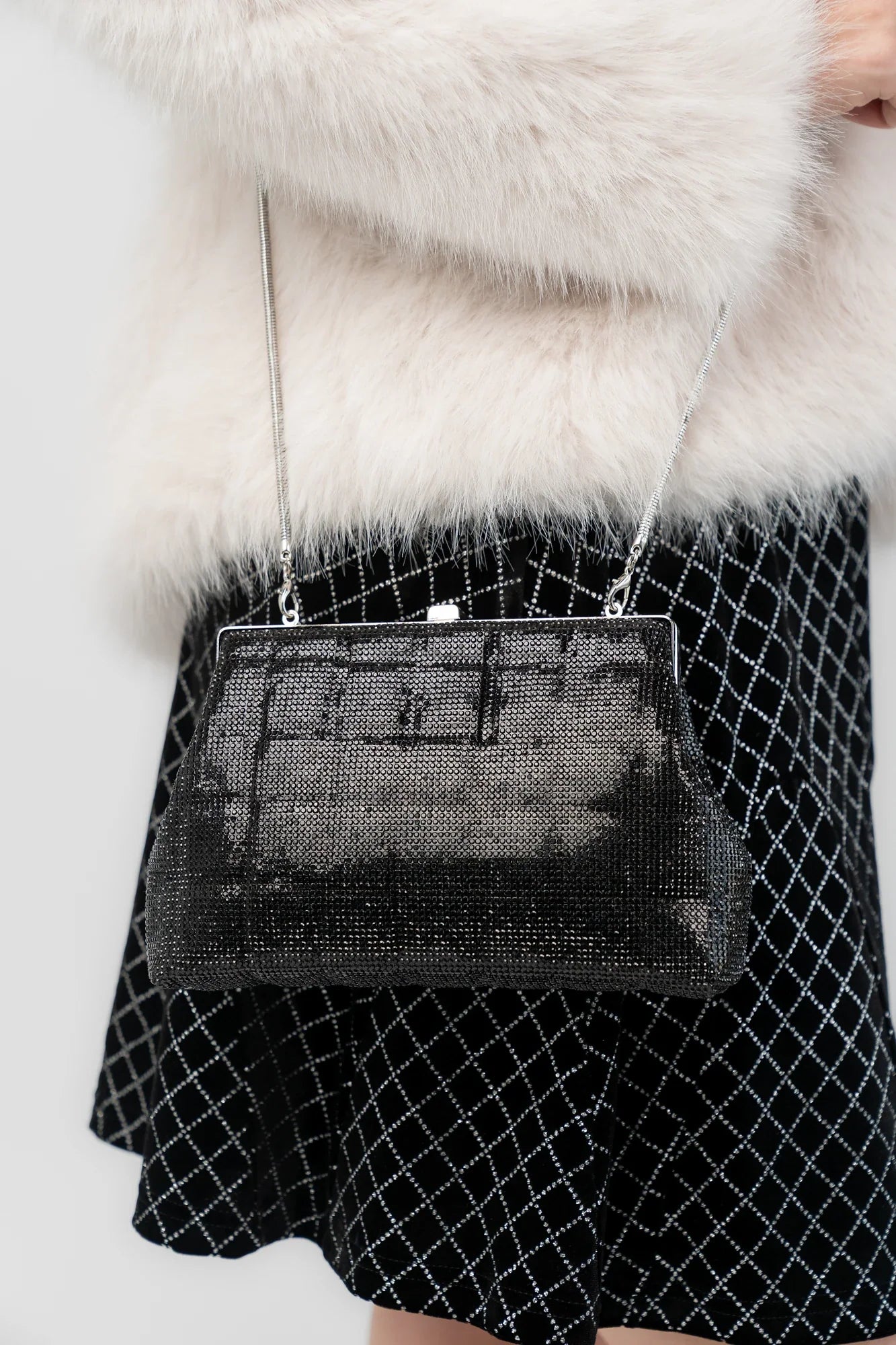 Starlight Evening Clutch Bag | Black Secondary image